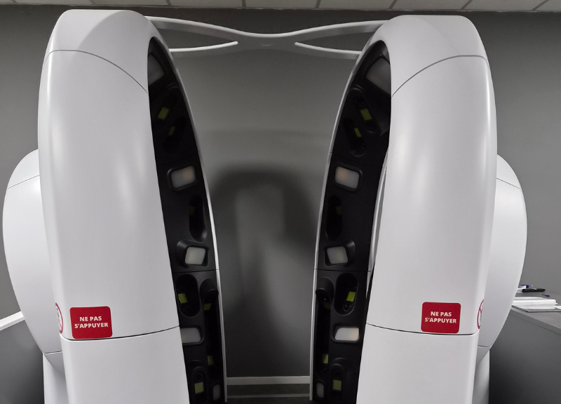 Cabine d'imagerie corporelle totale, technologie de dépistage cutané